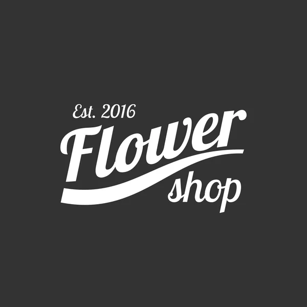 Logo de vector Flower shop — Vector de stock