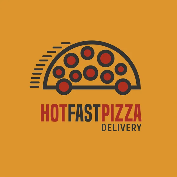 Logo wektor dostawy pizzy — Wektor stockowy