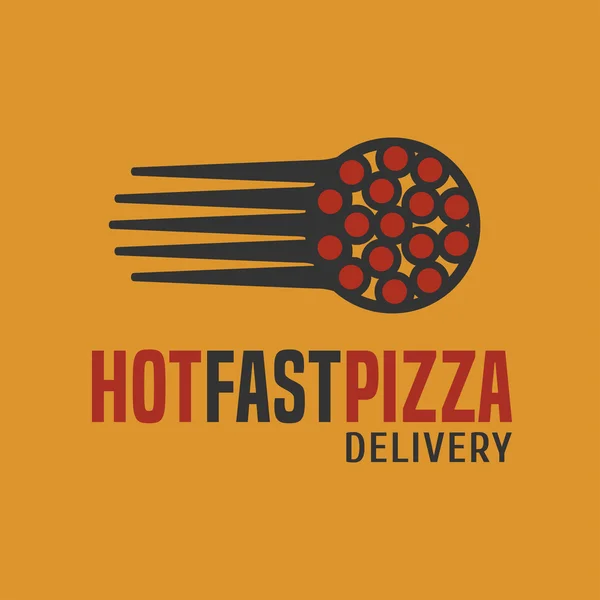 Logo wektor dostawy pizzy — Wektor stockowy