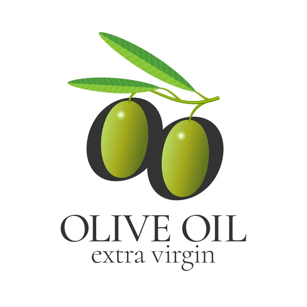 橄榄油矢量设计元素标志 — 图库矢量图片