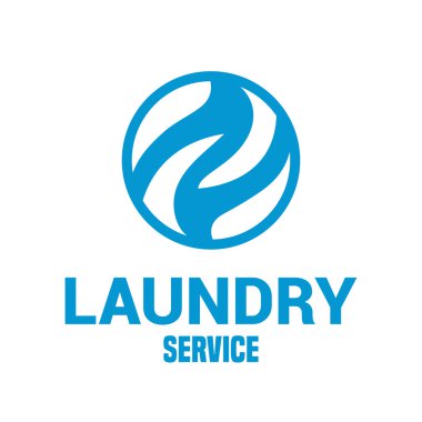 Çamaşırhane vektör amblemi, etiket, tasarım öğesi