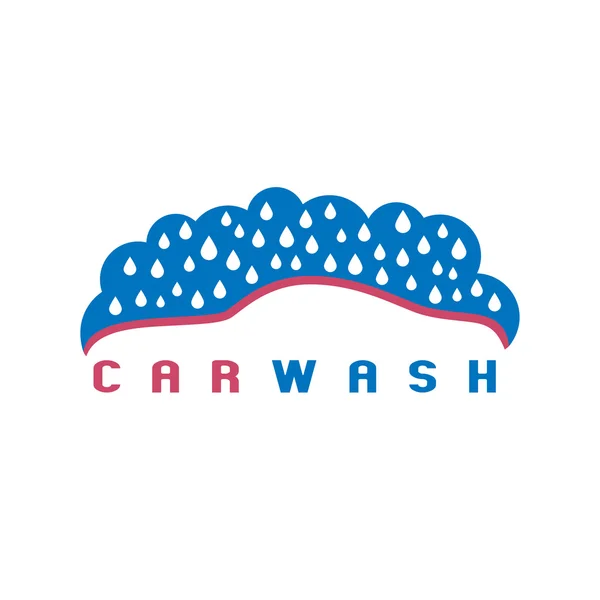 車の洗浄のベクトルのロゴ — ストックベクタ