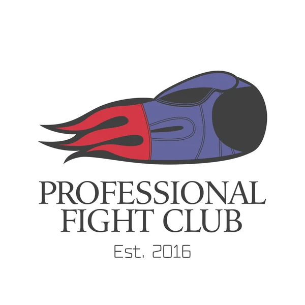 Vetor logotipo, emblema, rótulo de boxe — Vetor de Stock