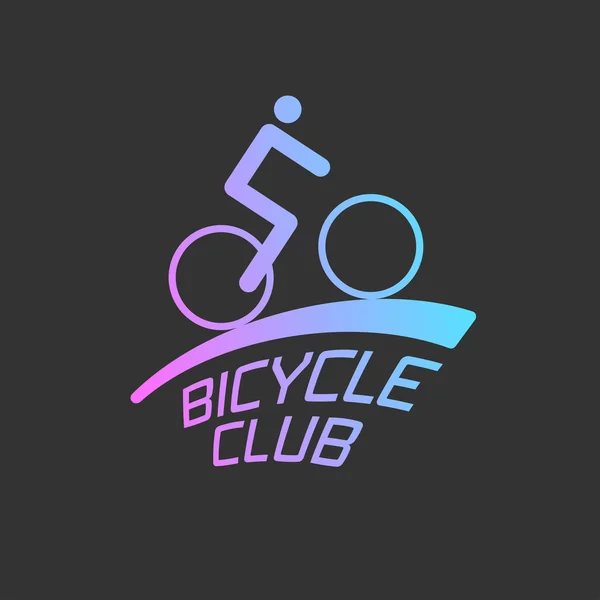 Bicycle vector label and logo - Stok Vektor