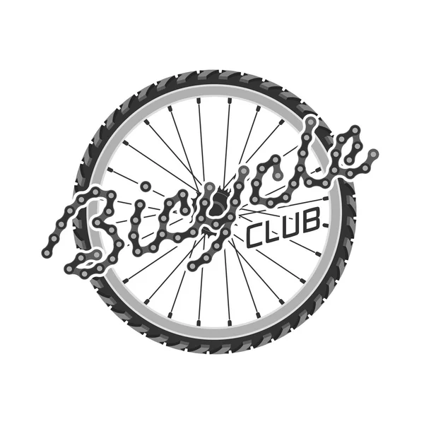Fahrrad Vektor Vorlage Etikett, logo — Stockvektor