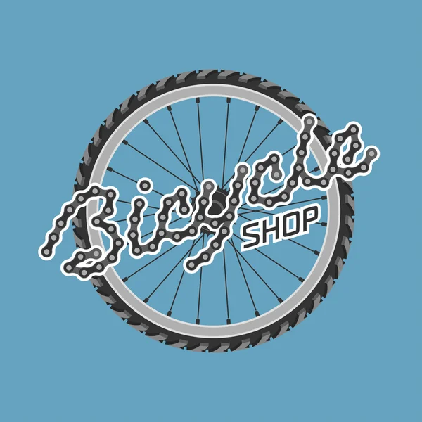 Fahrrad-Shop-Vorlage-Vektor-logo — Stockvektor