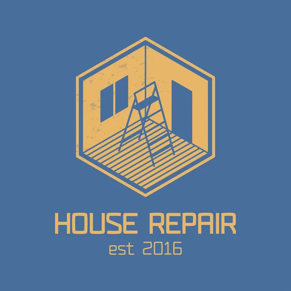 Casa reparação e remodelação de vetor logotipo, ícone, crachá — Vetor de Stock