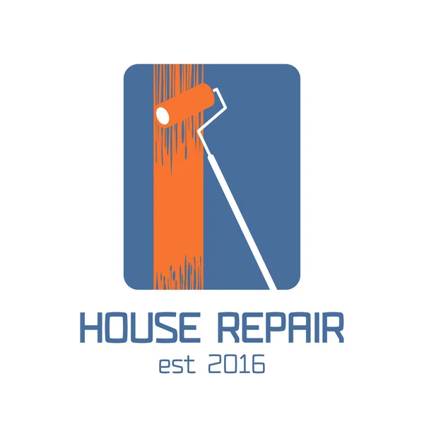 Домашній ремонт векторний логотип, значок, елемент дизайну — стоковий вектор