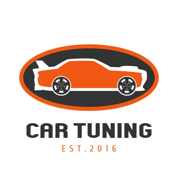 チューニング ガレージ、車のサービスのベクトルのロゴ — ストックベクタ