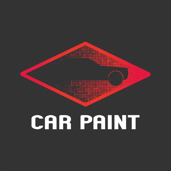 Modelo de logotipo de vetor de pintura carro, distintivo, ícone —  Vetores de Stock