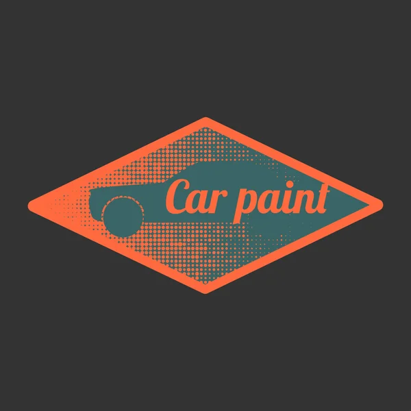 Plantilla de coche pintura vector logo, insignia, el icono — Vector de stock