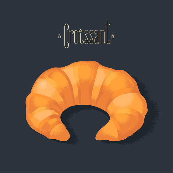 Croissant vector design element