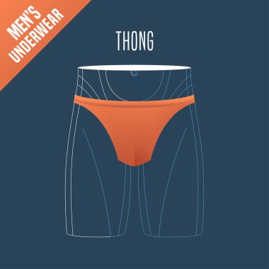 Men's underwear vector illustration clipart