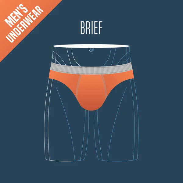 Erkek iç çamaşırı vektör çizim