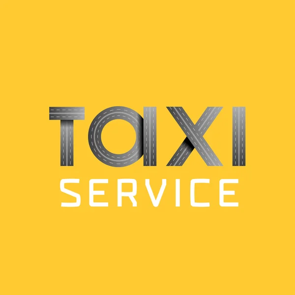 Такси, такси векторный логотип, значок — стоковый вектор