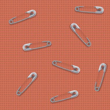 Soyut vektör seamless modeli ile Emanet pinssymbols