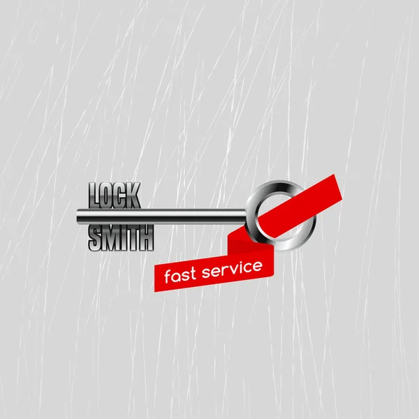 Cerrajería vector logo, icono — Vector de stock