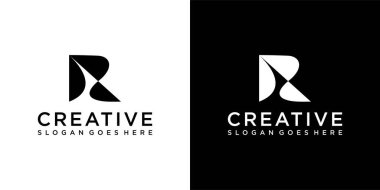 Initial letter R vector logo design concept.