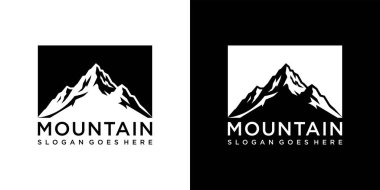 Mountain vector logo design template. Mountain logo. Mountain symbol. Mountain illustration