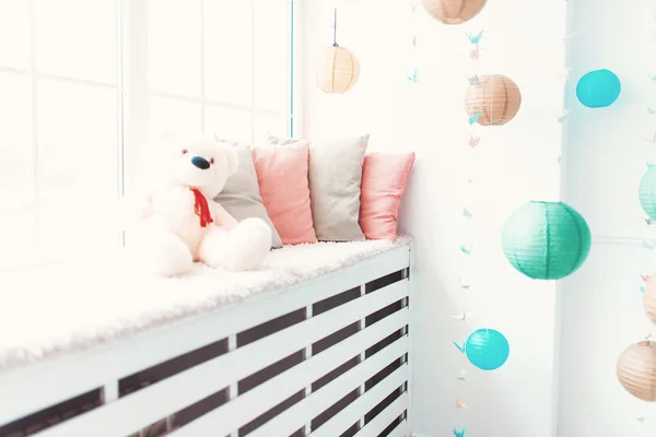 Beautiful Chinese Lanterns Adorn Interior House — Stock Photo, Image