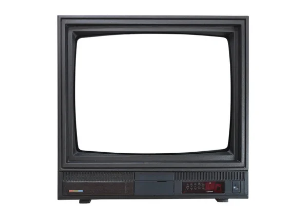 Tecrit edilmiş eski televizyon. Retro teknoloji konsepti..