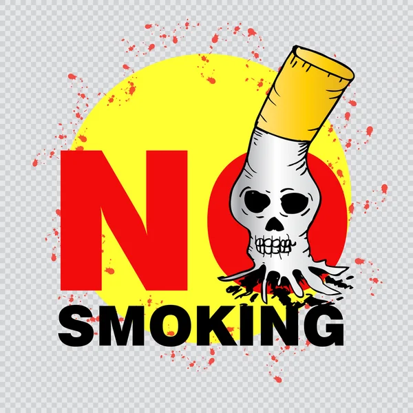 No Smoking. Poster illustration. — Stock Photo, Image