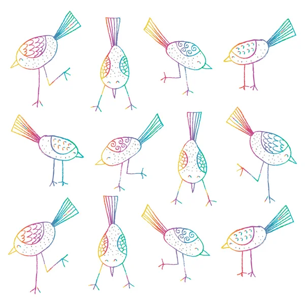 Cute Birds pattern — Stock Photo, Image