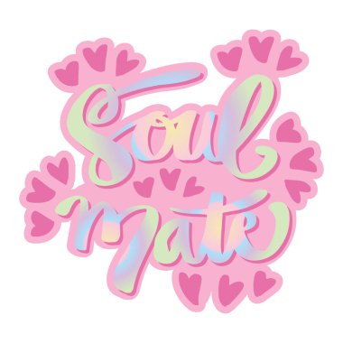 Ruh eşi tasarımı. El yazısı..