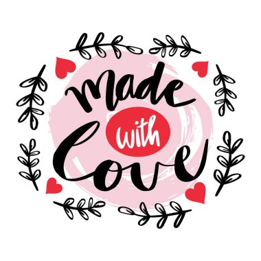  Sevgiyle yapılmış. El çizimi el yazısı.