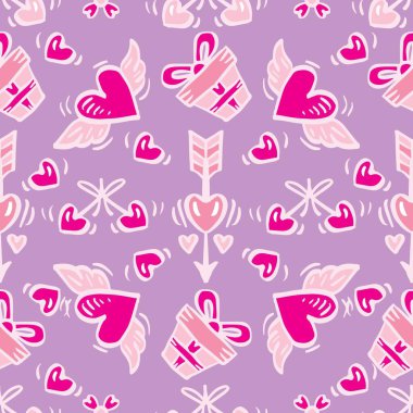 Sevgililer Günü 'nde kalpler, oklar ve hediyeler kusursuzdu..