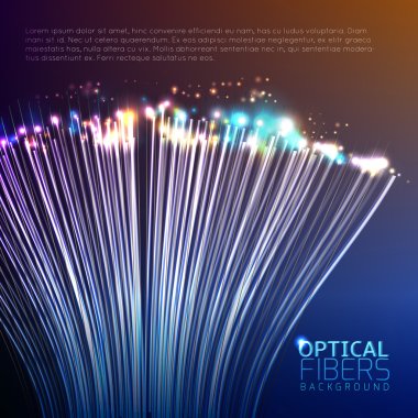 Colorful Optical Fibers