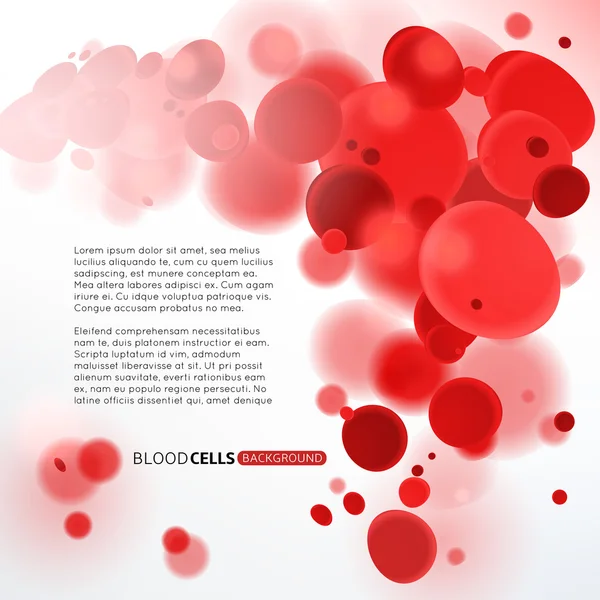 Cellules sanguines rouges — Image vectorielle