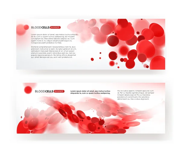 Cellules sanguines rouges — Image vectorielle