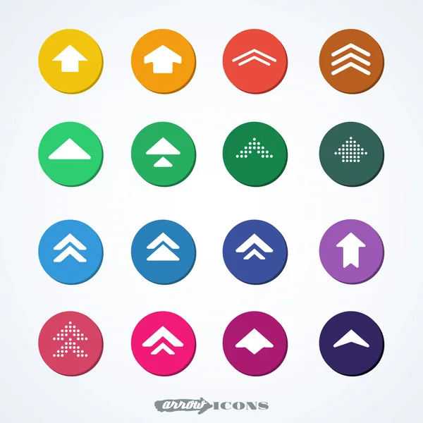 Set di icone freccia colorata — Vettoriale Stock
