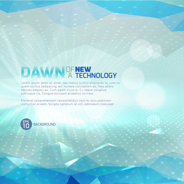 Colorful Polygonal technology template