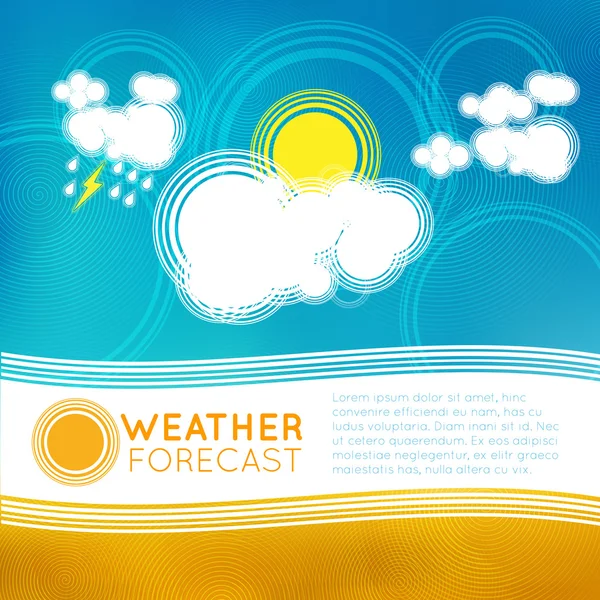 Símbolos de previsão meteorológica —  Vetores de Stock
