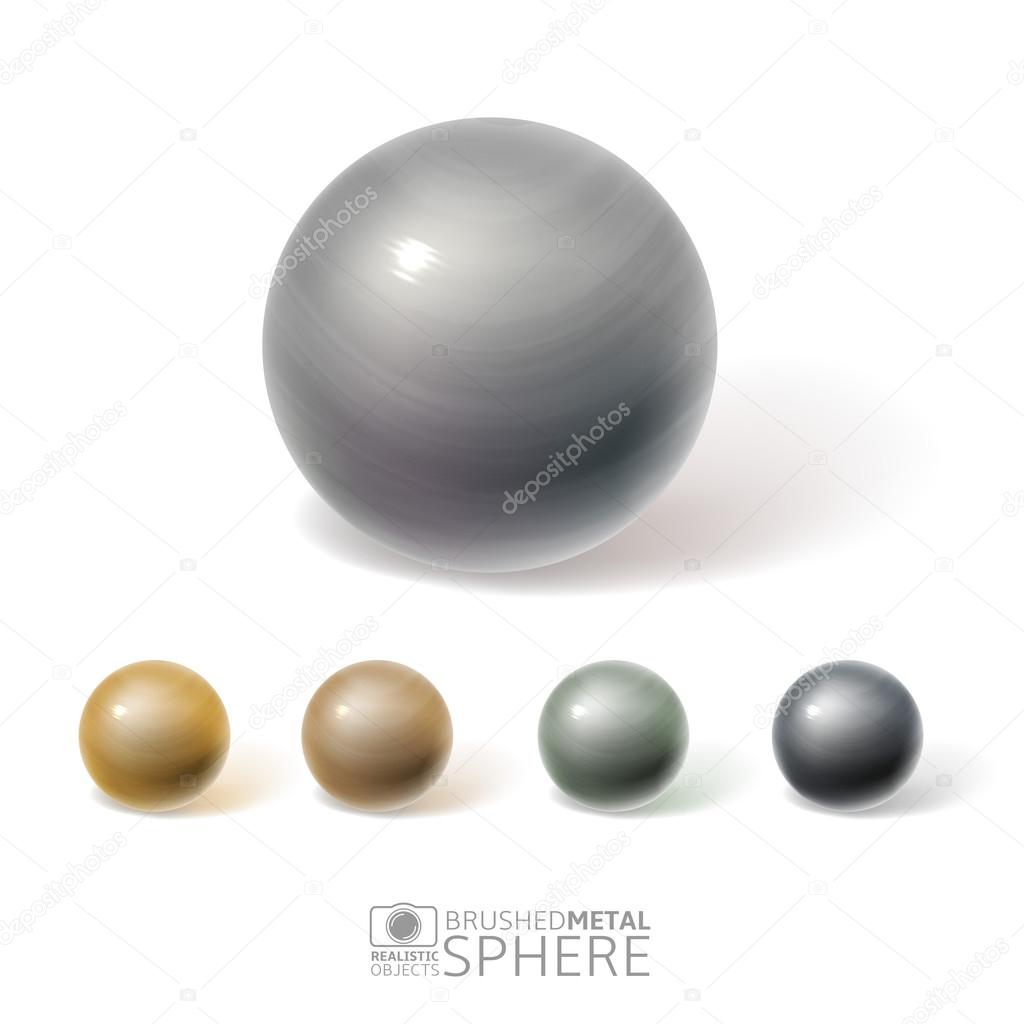 Glossy spheres with reflections