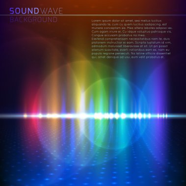 Renkli dijital ses dalgası