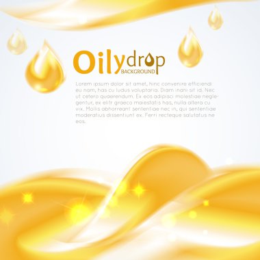 Yellow Oily drop icon clipart