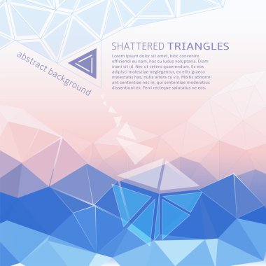 Modern renkli düşük Poli şablonu