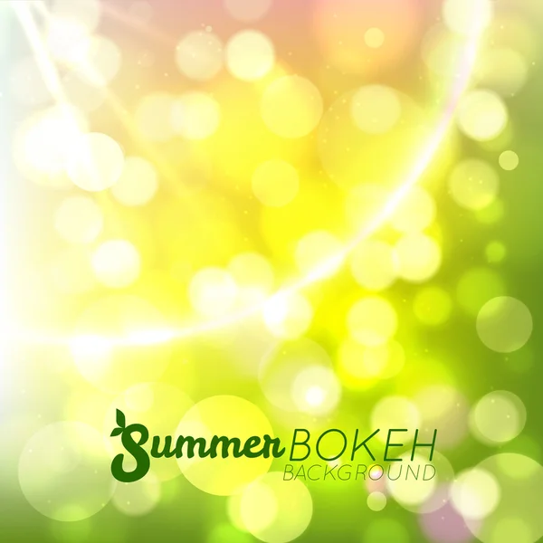Modèle d'été frais lumineux — Image vectorielle