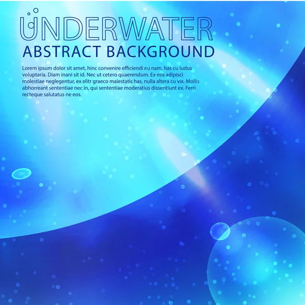 Conceptul Bright Underwater — Vector de stoc