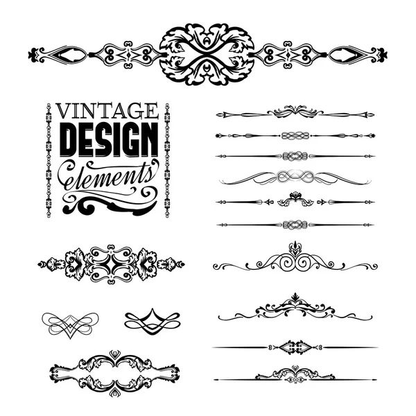 Vintage Design elemek — Stock Vector