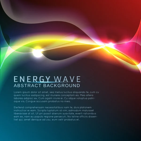 Neon rainbow waves — Stock Vector