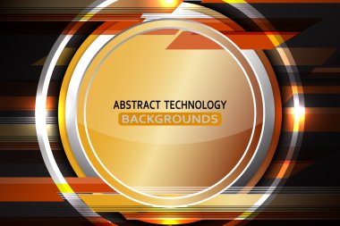 soyut daire bronz arka plan