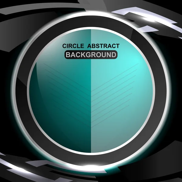 Tecnología círculos abstracto gris fondo — Vector de stock