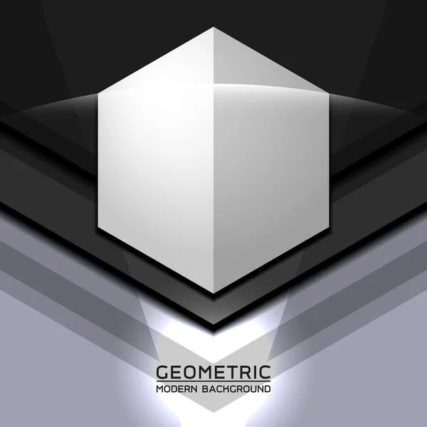 Géométrique moderne gris — Image vectorielle