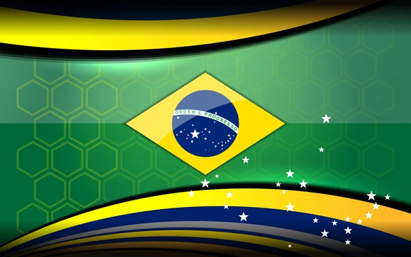 Brasilien bakgrunder design — Stock vektor