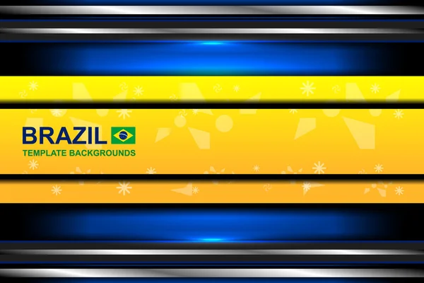 Brasil abstrato banner fundos — Vetor de Stock