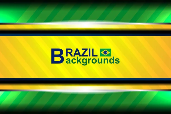 Banner fundos de cor do brasil — Vetor de Stock